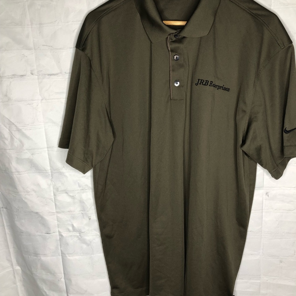 Nike Golf Dri Fit Green Shirt XL Short Sleeve Polo